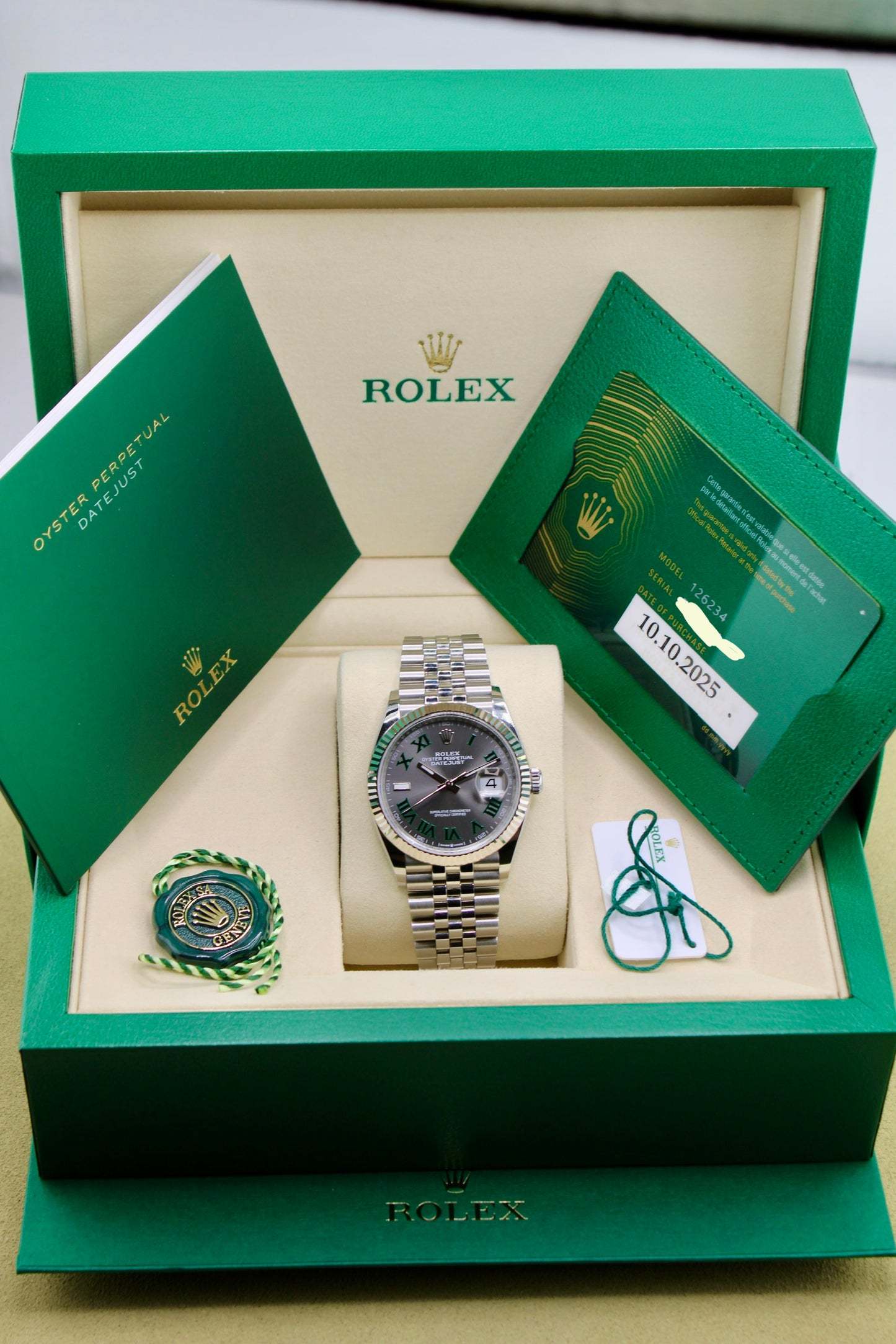 Rolex Datejust 36 “Wimbledon” 126234