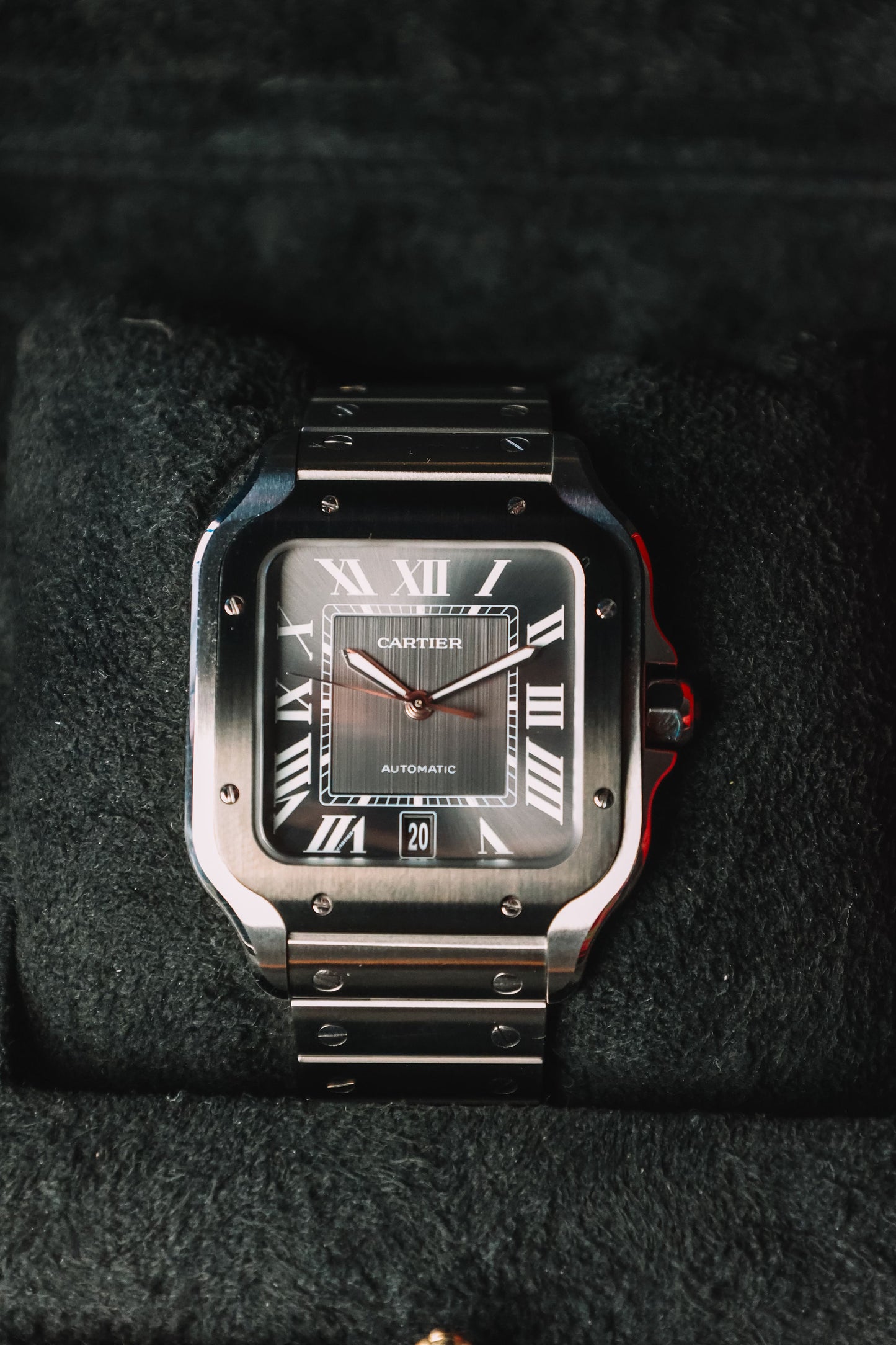 Cartier Santos Large "Charcol"