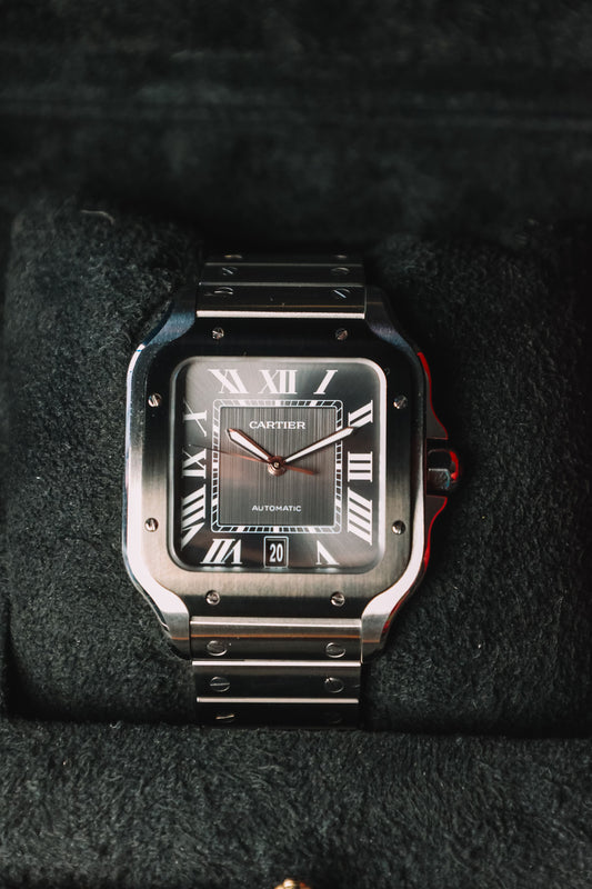 Cartier Santos Large "Charcol"